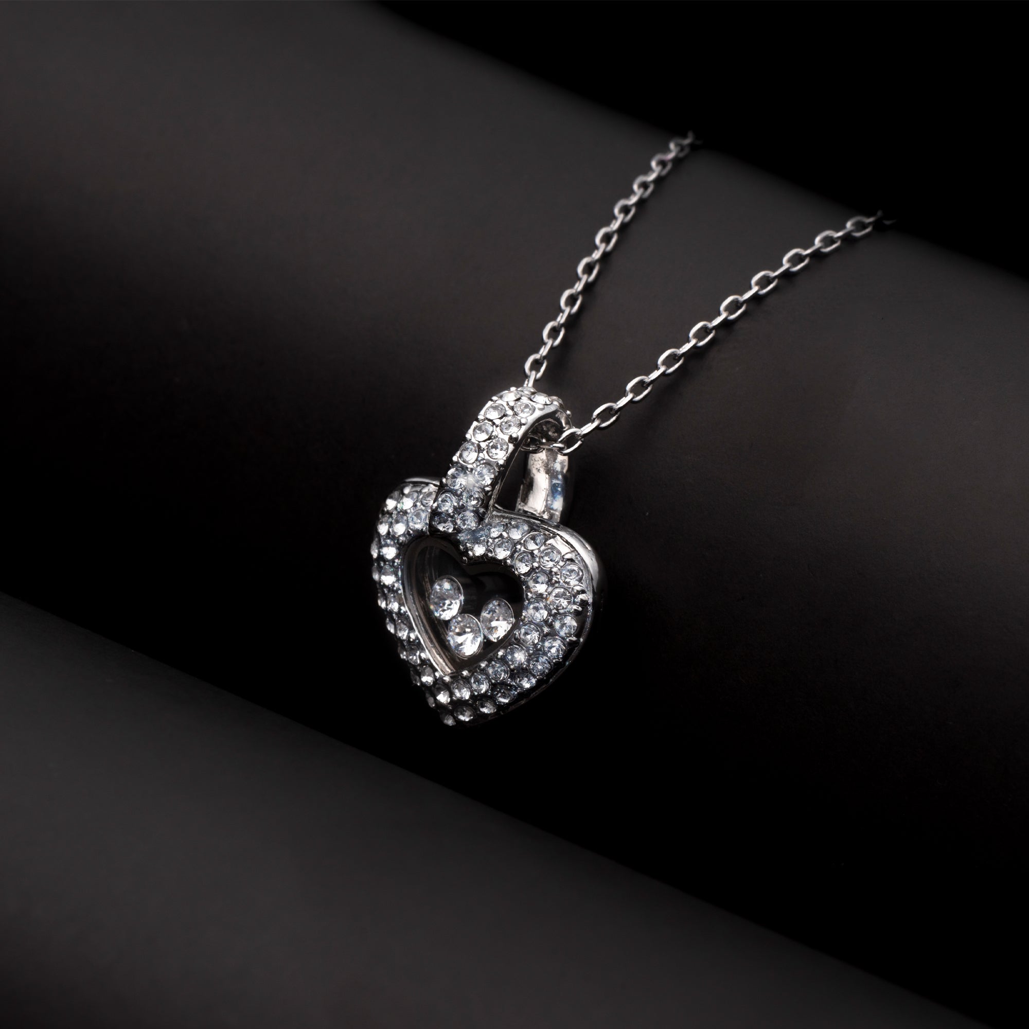 To The Mother of The Bride - Tryndi Floating Heart Necklace